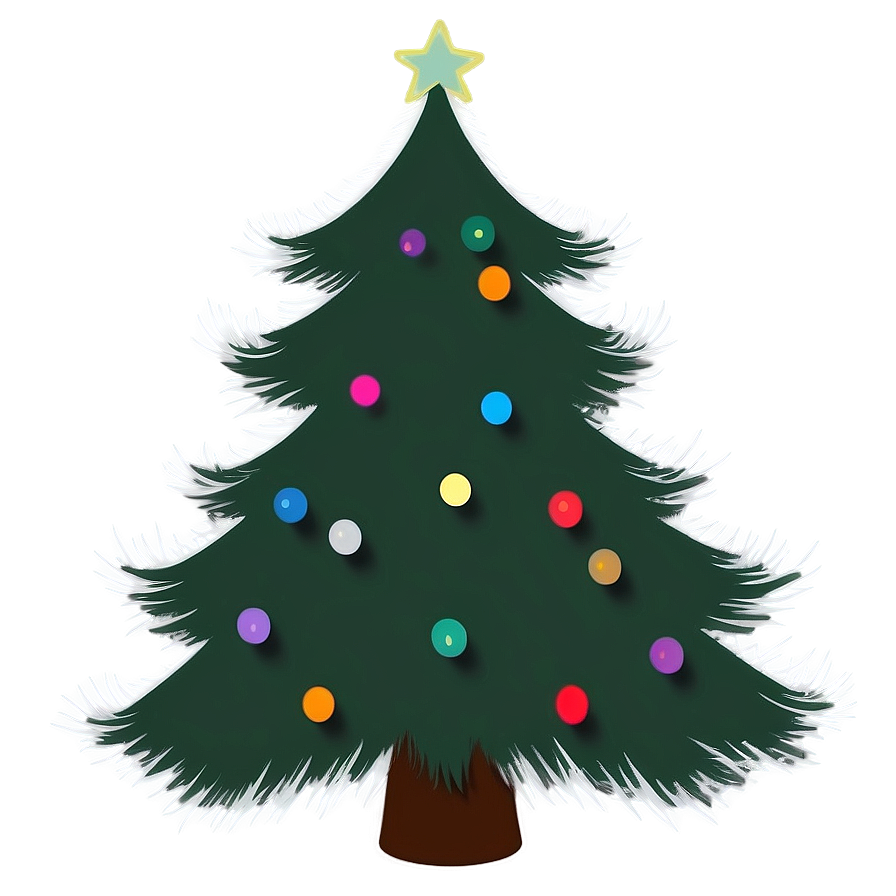 Cozy Christmas Tree Silhouette Png Nxo PNG