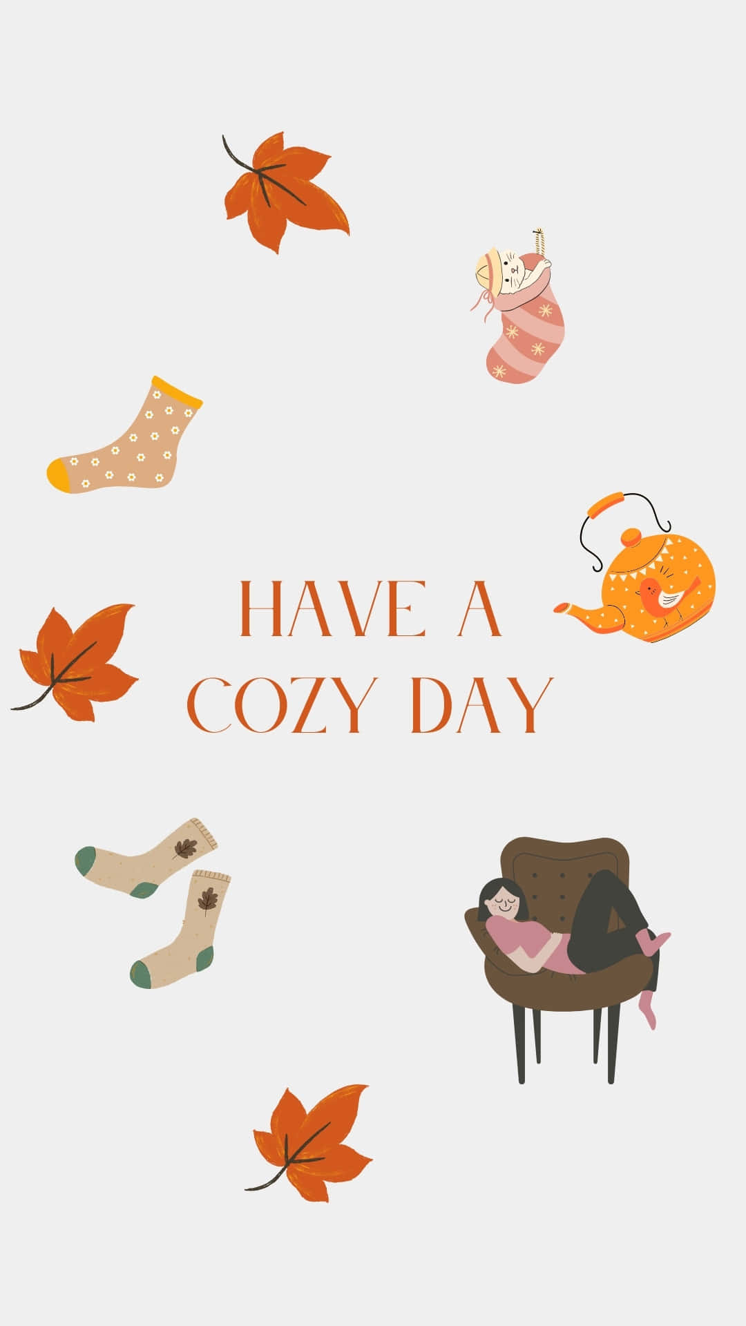 Cozy Day_ Warmth_and_ Comfort_ Illustration Wallpaper