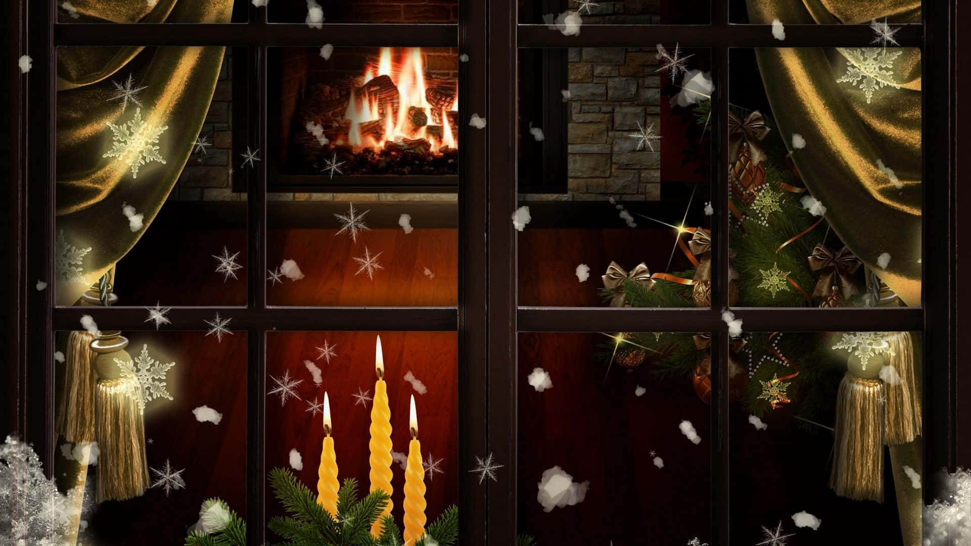 Weihnachtsfensterscreenshot-vorschaubild Wallpaper