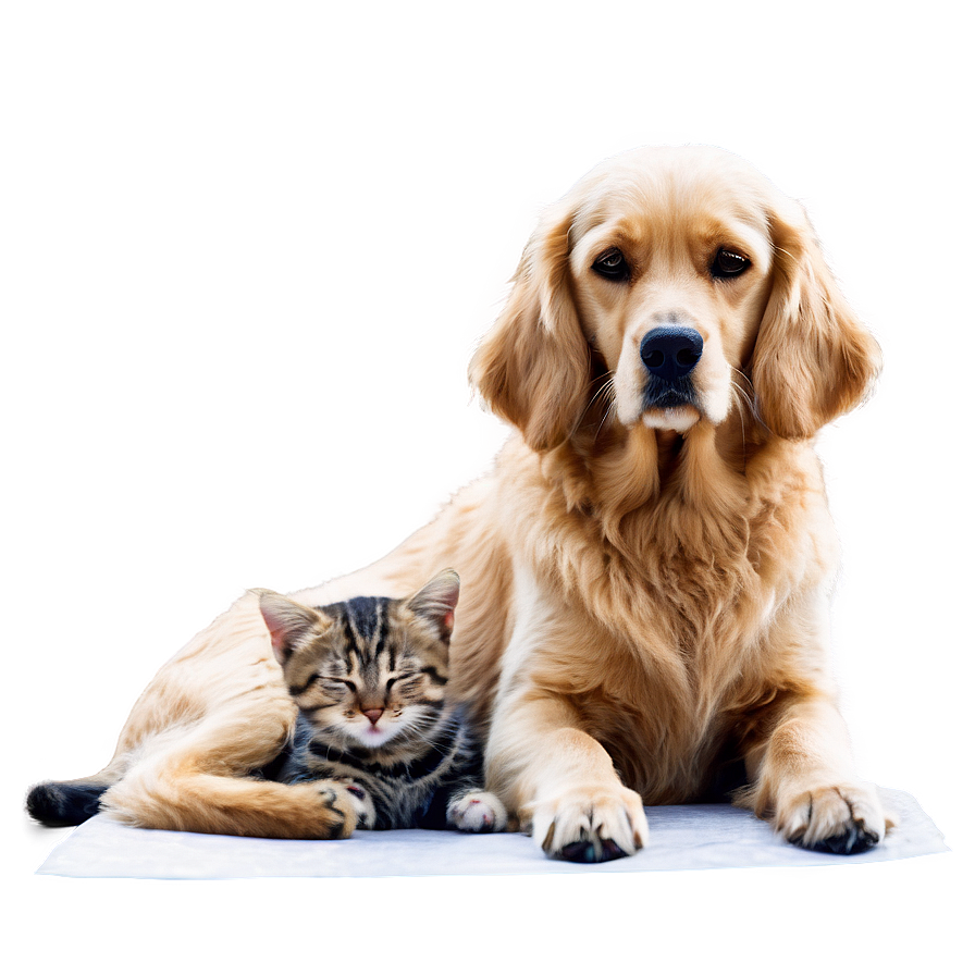 Cozy Dog And Cat Png Oev PNG