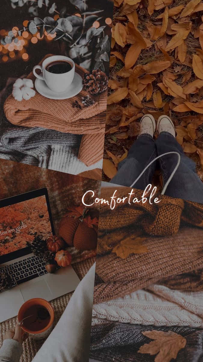Cozy Fall Aesthetic Collage Wallpaper