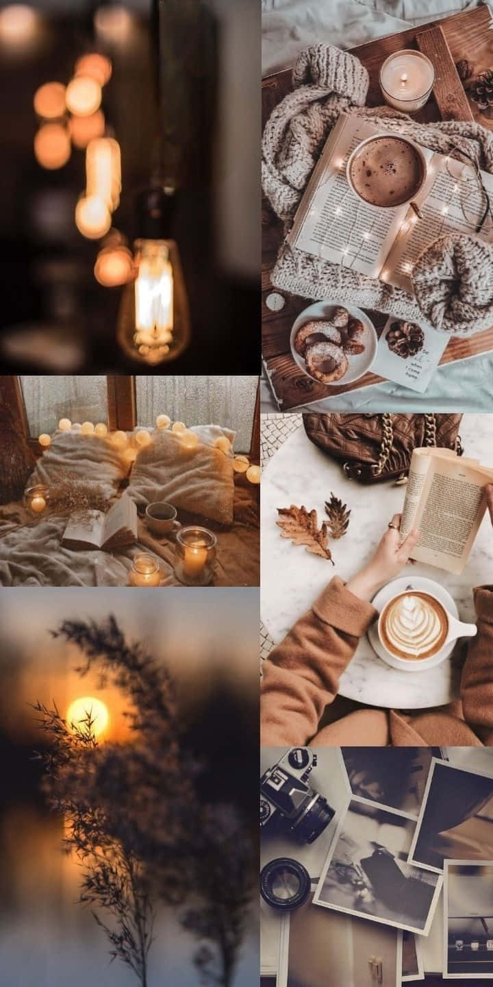 Cozy Fall Moments Collage.jpg Wallpaper