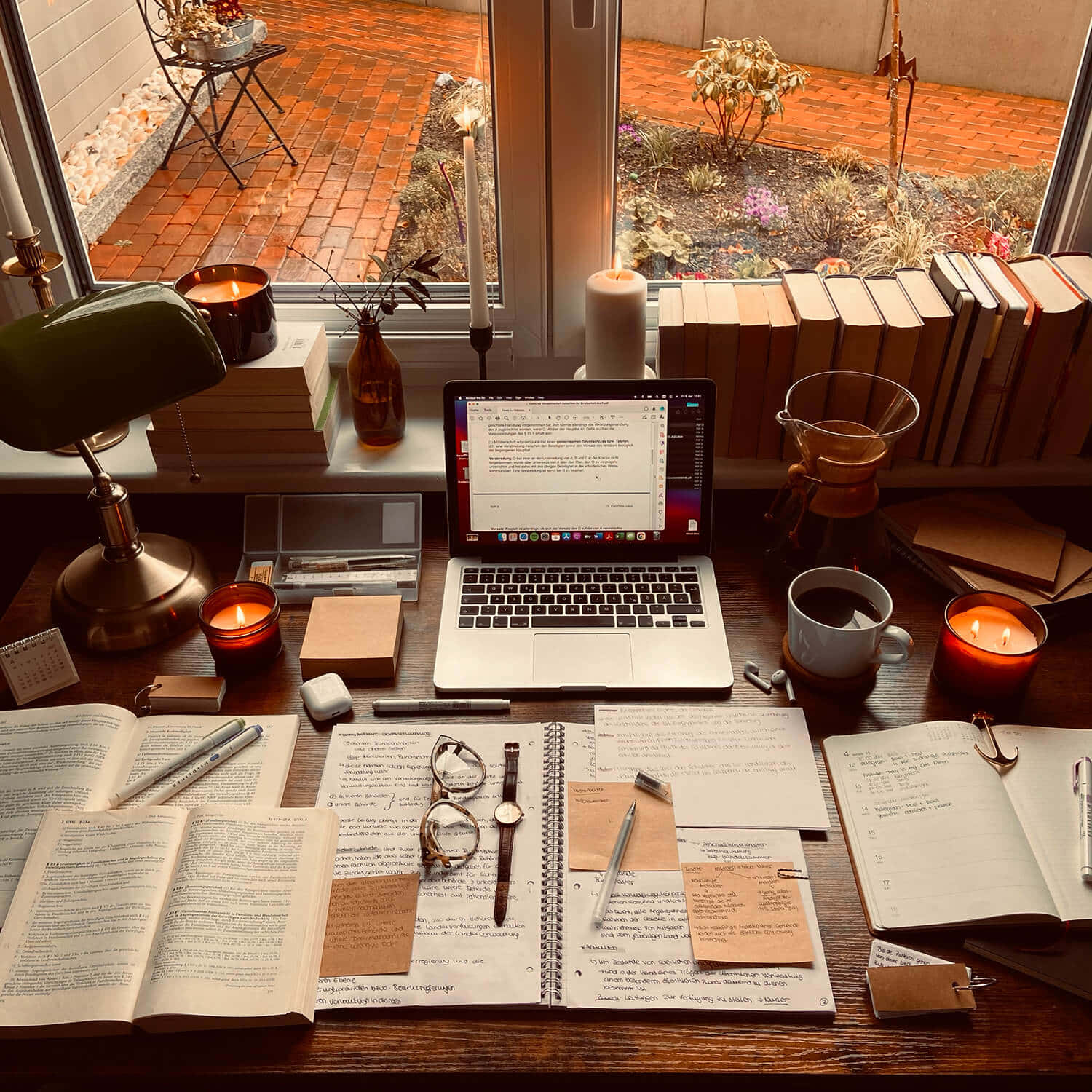 Cozy Home Office Study Session.jpg Wallpaper