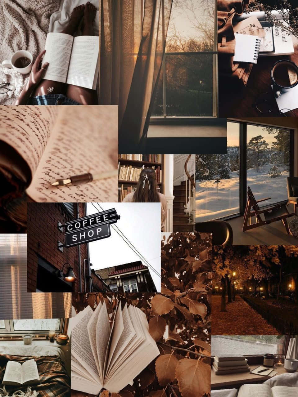 A Collage Of Photos Of Books, Books, And A Book Wallpaper