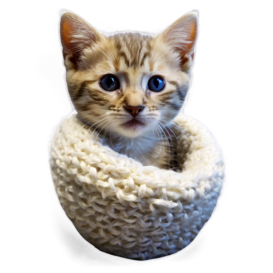 Cozy Kitten Picture Png 06242024 PNG