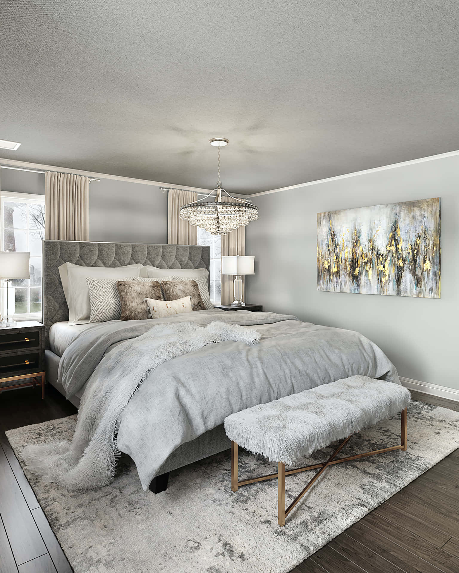 Cozy Modern Bedroom With Stylish Decor