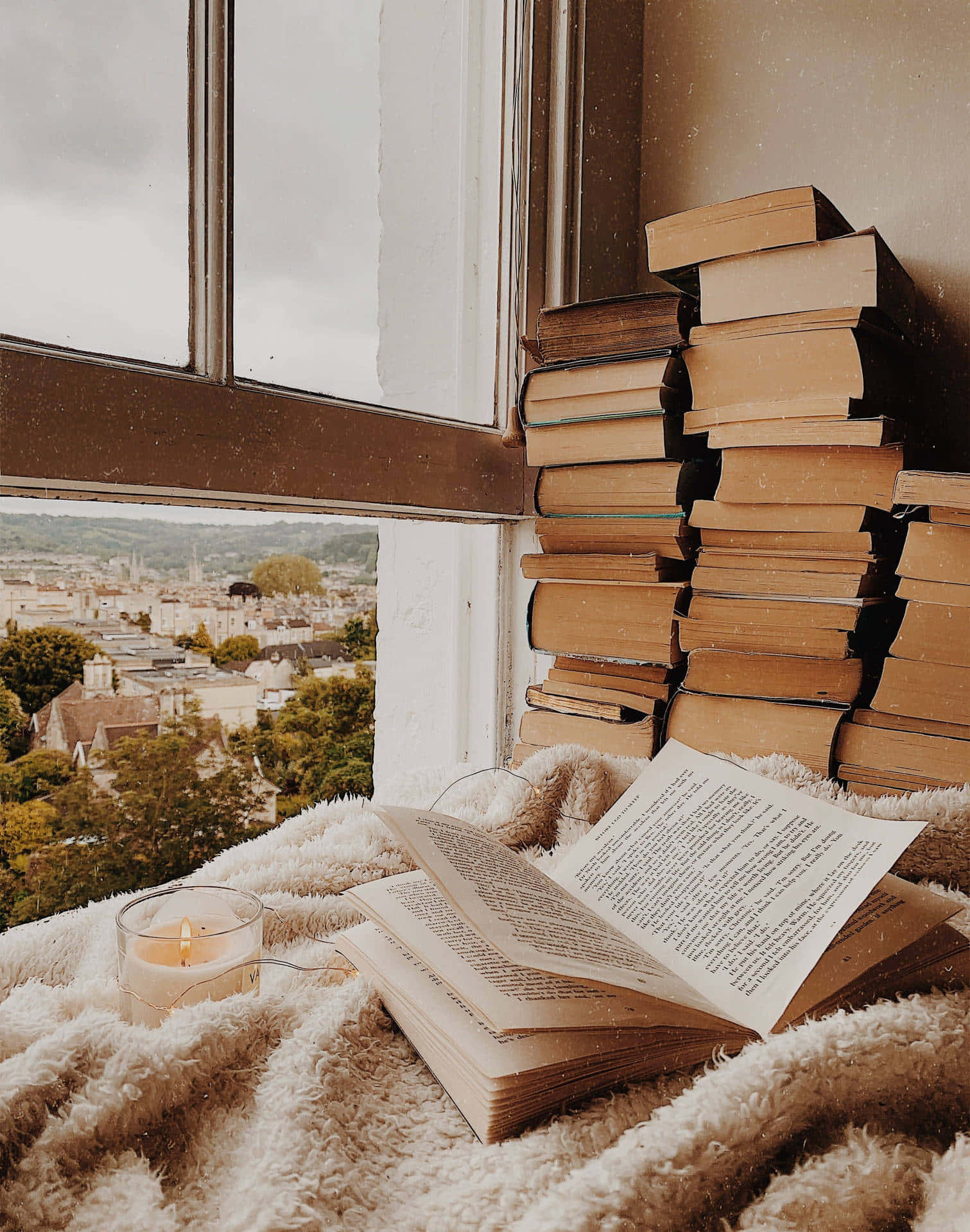 Cozy Reading Nook With View.jpg Wallpaper