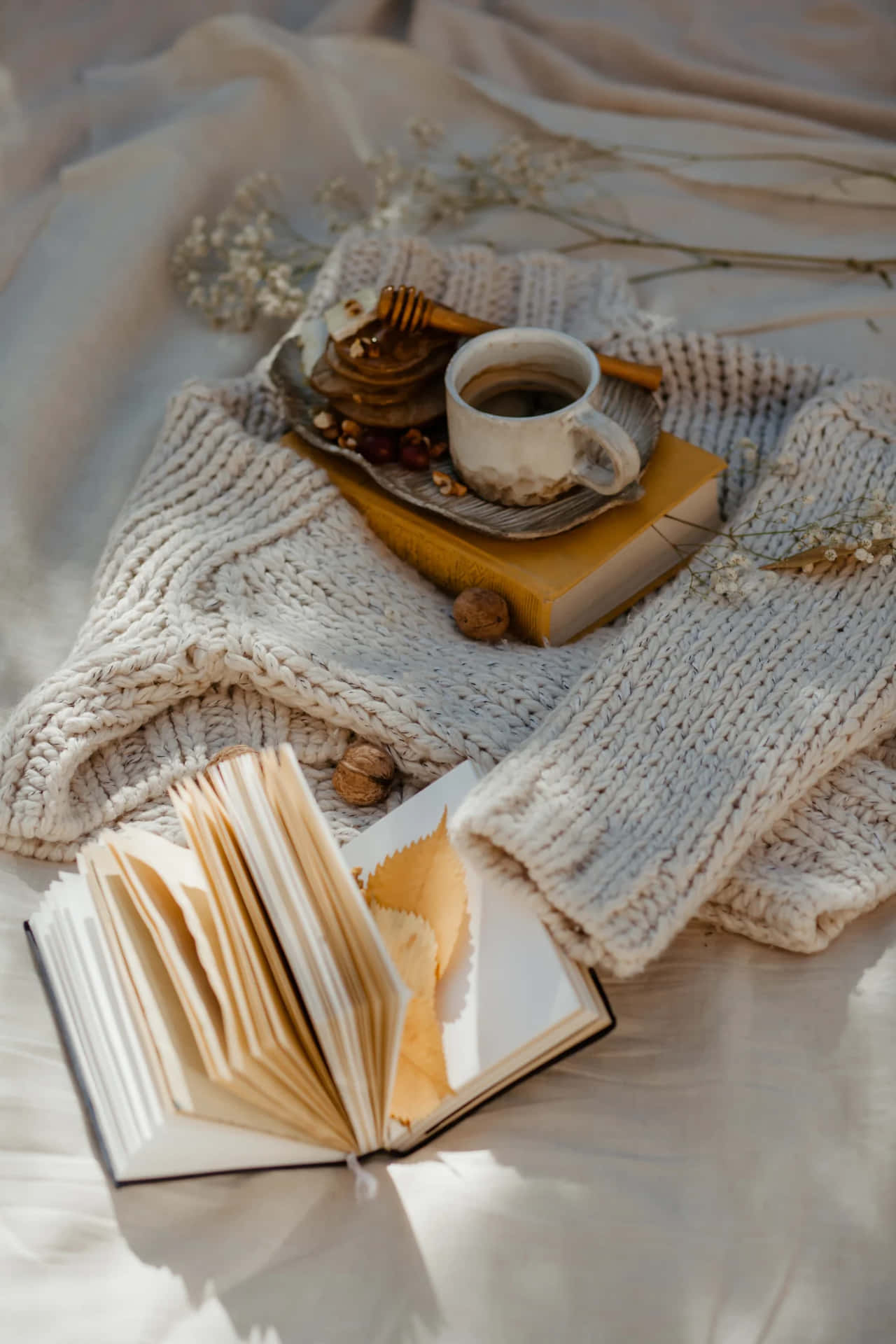 Cozy September Morning Still Life Wallpaper