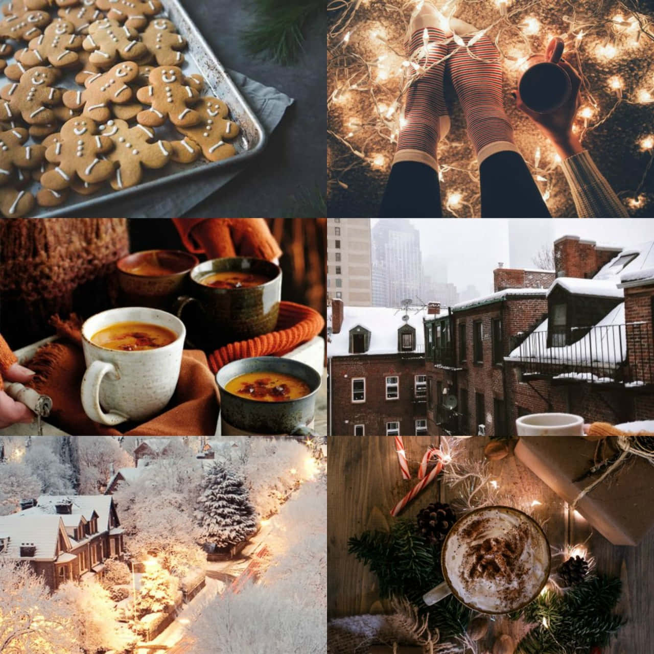 Cozy_ Winter_ Collage Wallpaper
