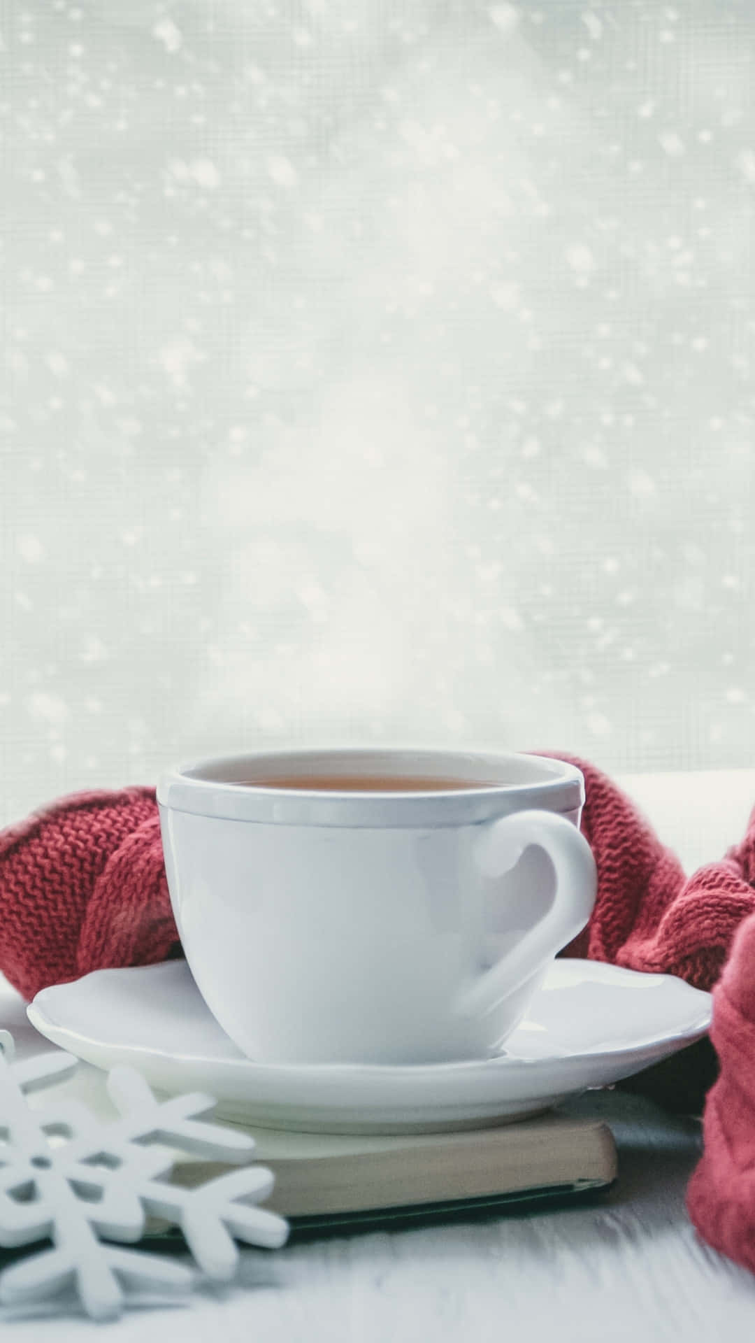 Cozy Winter Tea Time Wallpaper