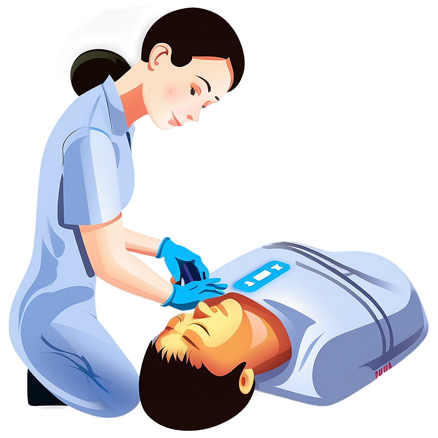 Cpr Procedure Illustration Png Bdr PNG