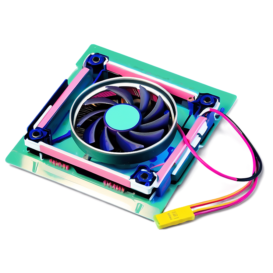 Cpu Heat Dissipation System Png Yfp PNG