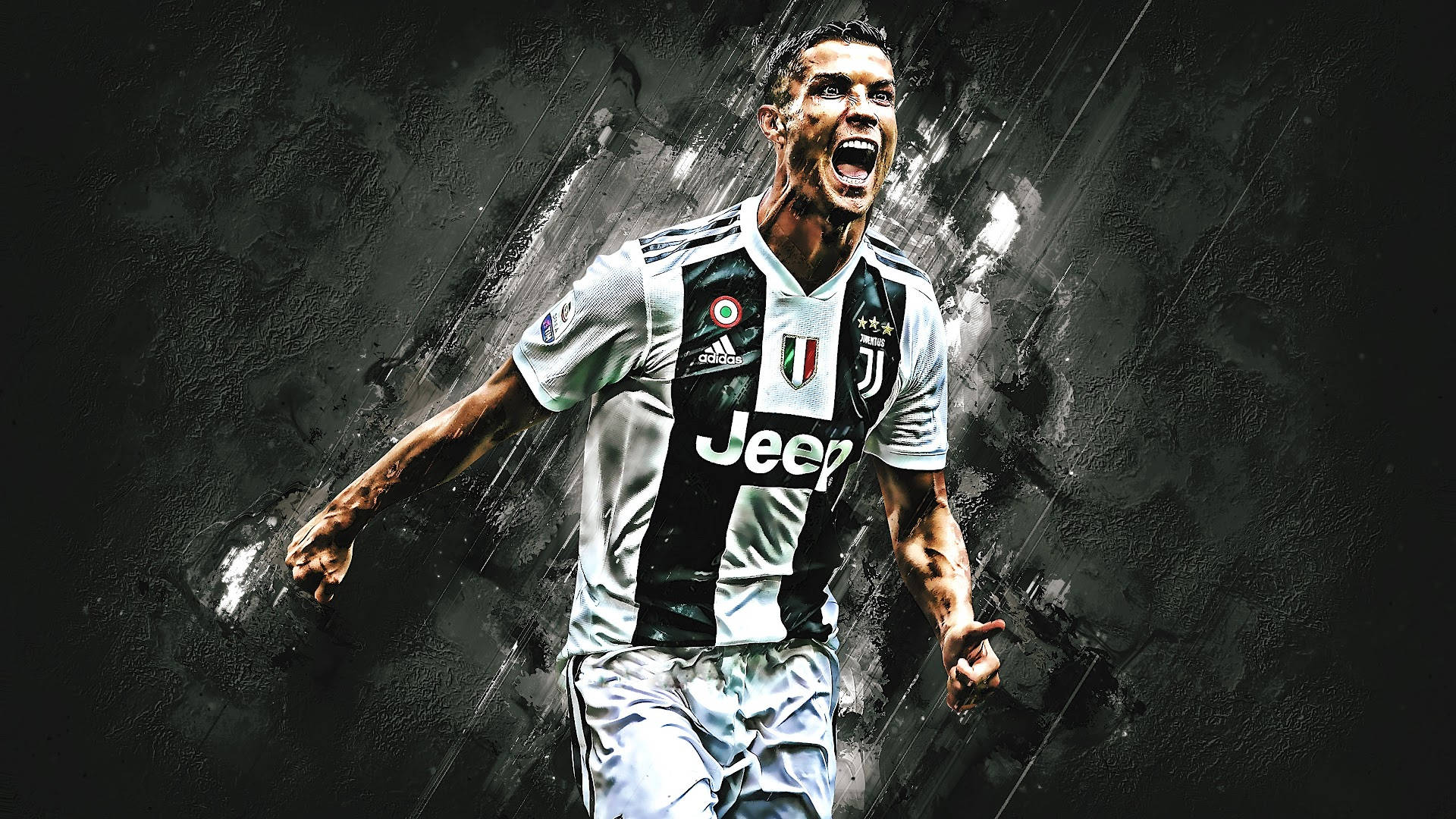 Cr7 Hd Yelling For Victory Background