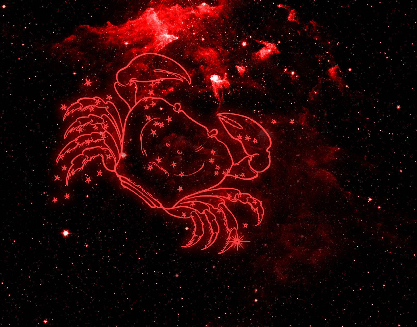Constelacióndel Cangrejo Como Símbolo De Cáncer Fondo de pantalla