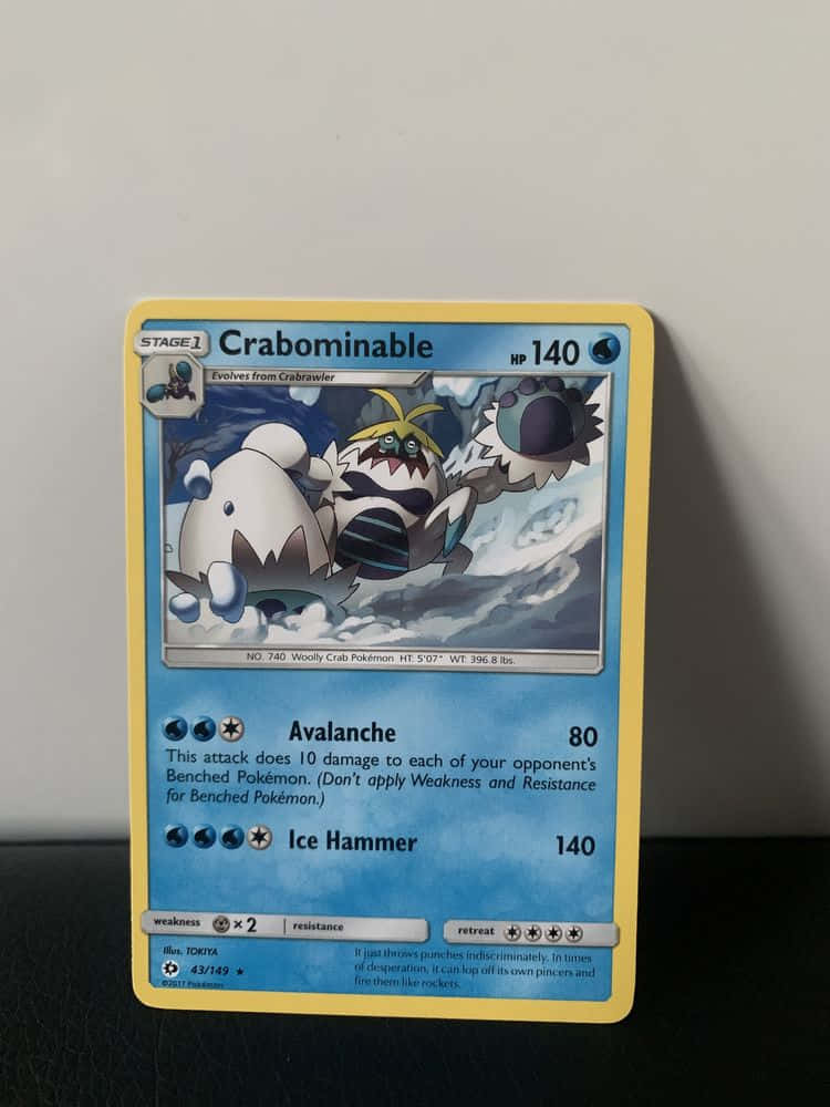 Crabominable Card Leaning On Wall Wallpaper
