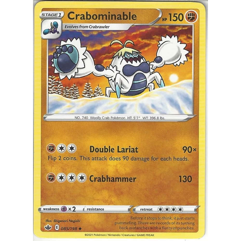 Tarjetade Crabominable Con 150 Ps. Fondo de pantalla