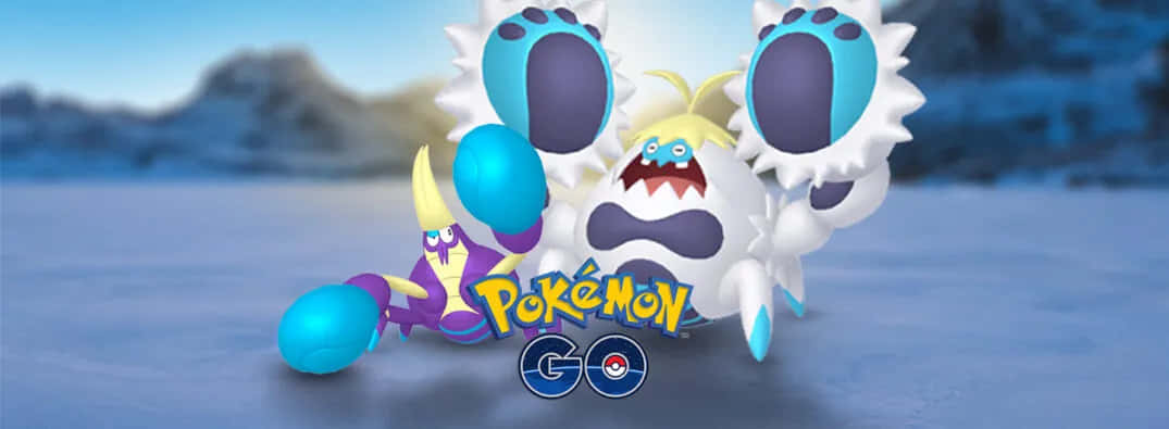 Crabrawlery Crabominable Con El Logotipo De Pokémon Go Fondo de pantalla