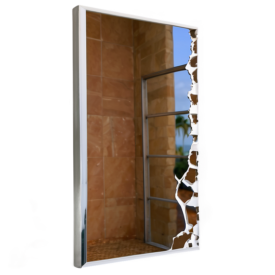 Cracked Bathroom Mirror Png Grd12 PNG