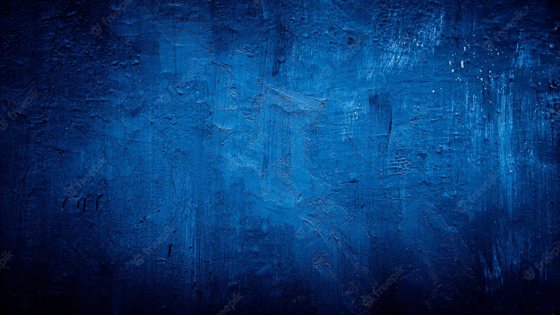 Cracked Blue Wall Texture Wallpaper
