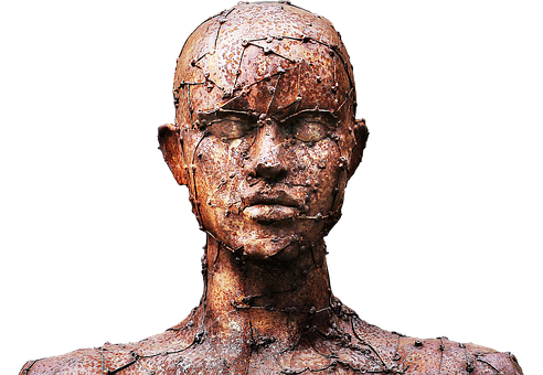 Cracked Bronze Sculpture PNG