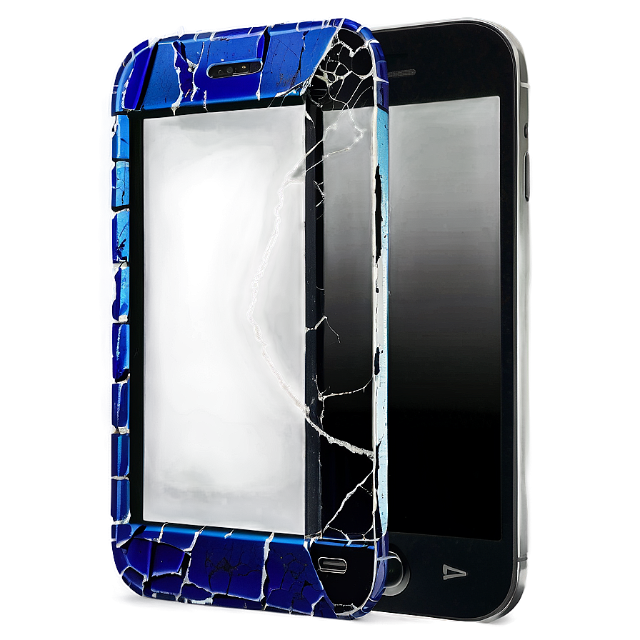 Cracked Cell Phone Display Png 06242024 PNG