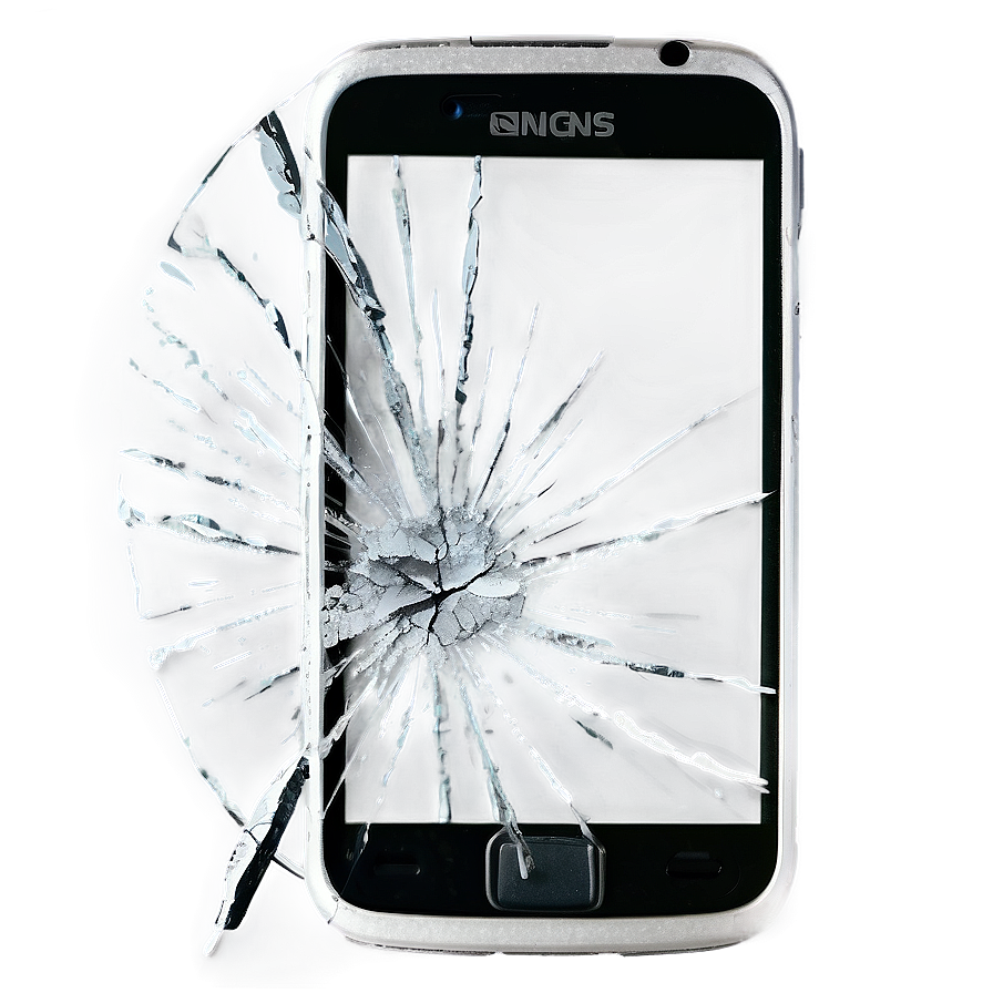 Cracked Cell Phone Display Png Uuj84 PNG