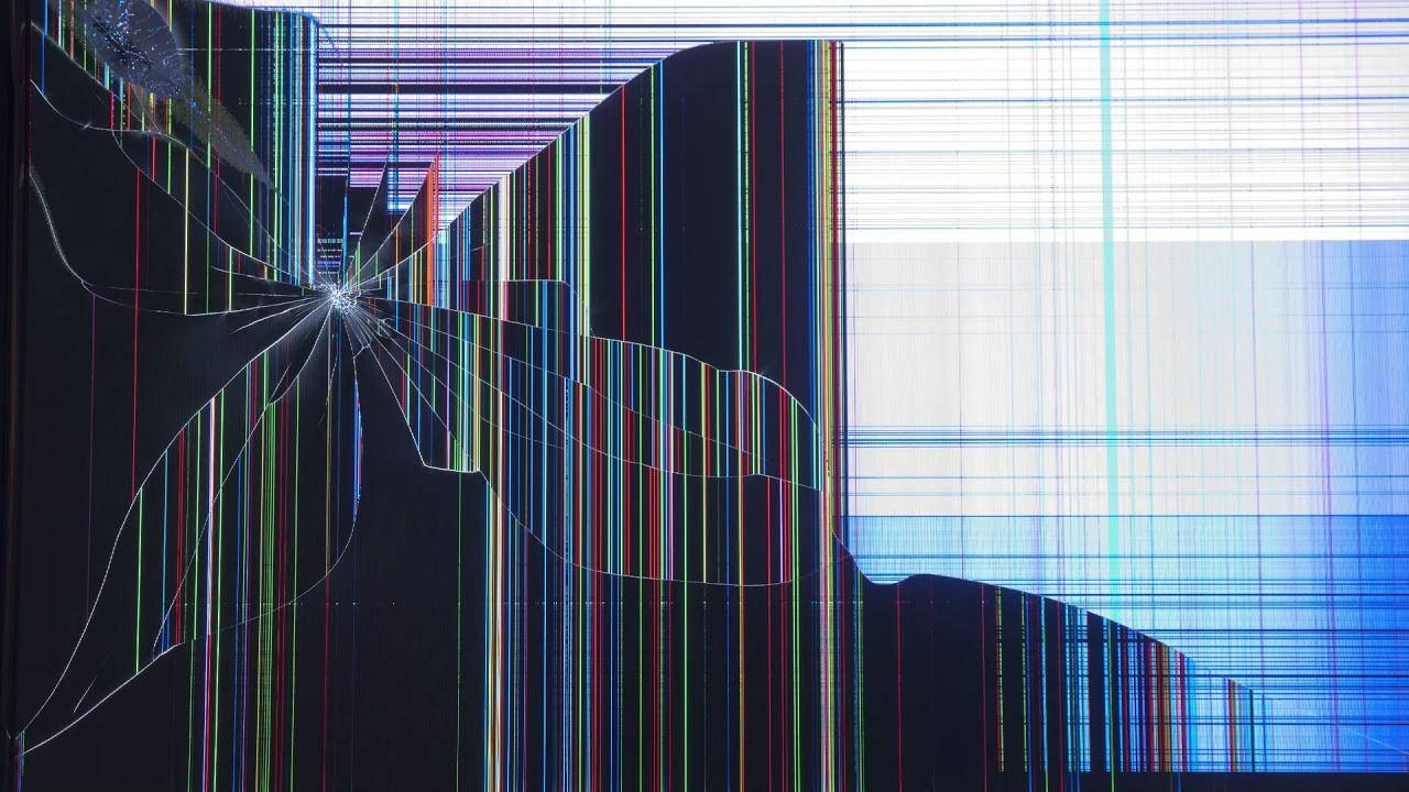 Zerbrochenercomputerbildschirm Wie Ein Schmetterling Wallpaper