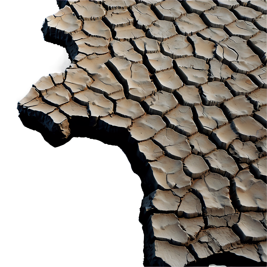 Cracked Earth Overlay Texture Png 06252024 PNG