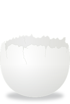 Cracked Eggshell Graphic PNG