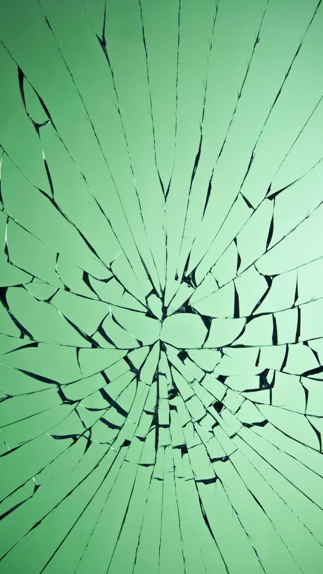 Cracked_ Glass_ Texture_ Green_ Background.jpg Wallpaper