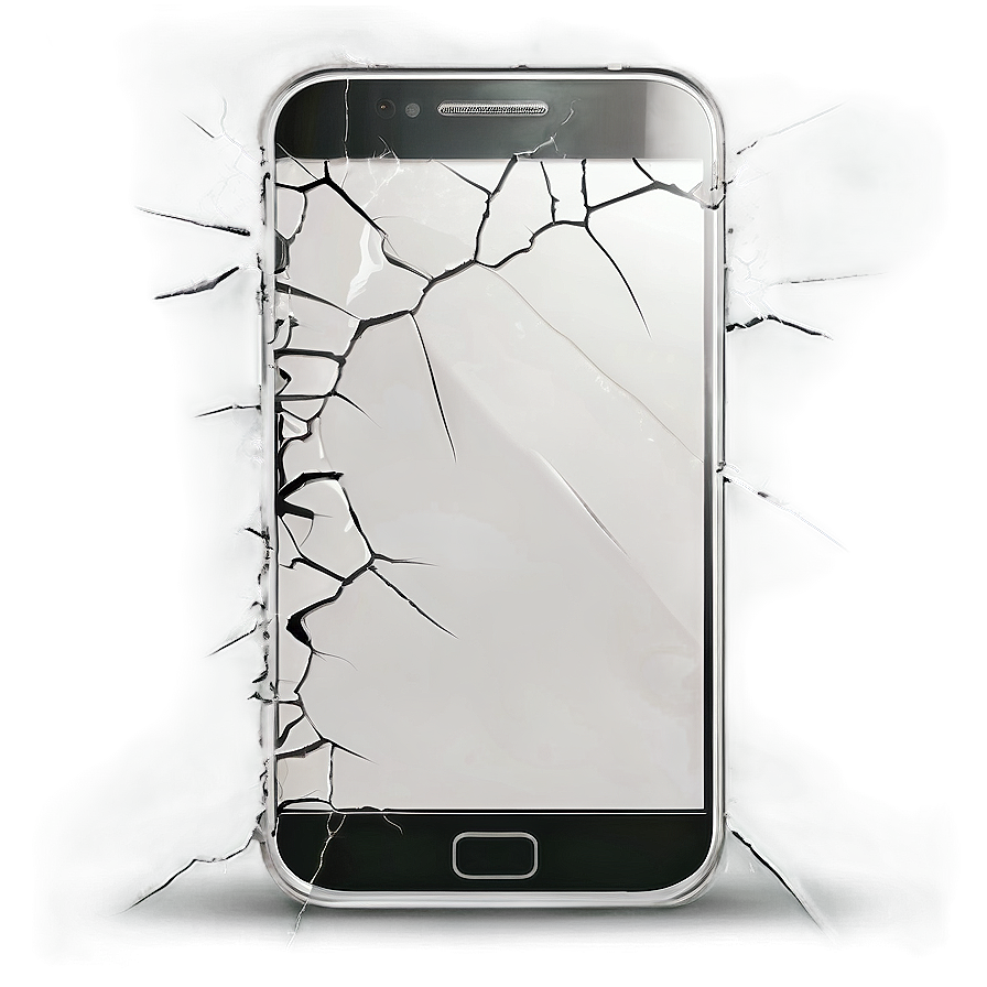 Cracked Mobile Screen Png Var PNG