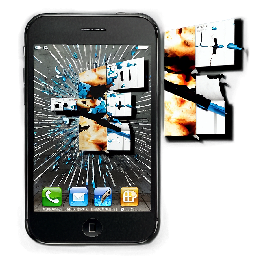 Cracked Phone Screen Effect Png Ecy PNG