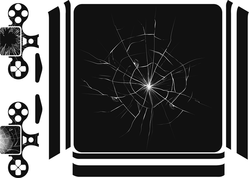 Cracked Screen Cinema Concept PNG