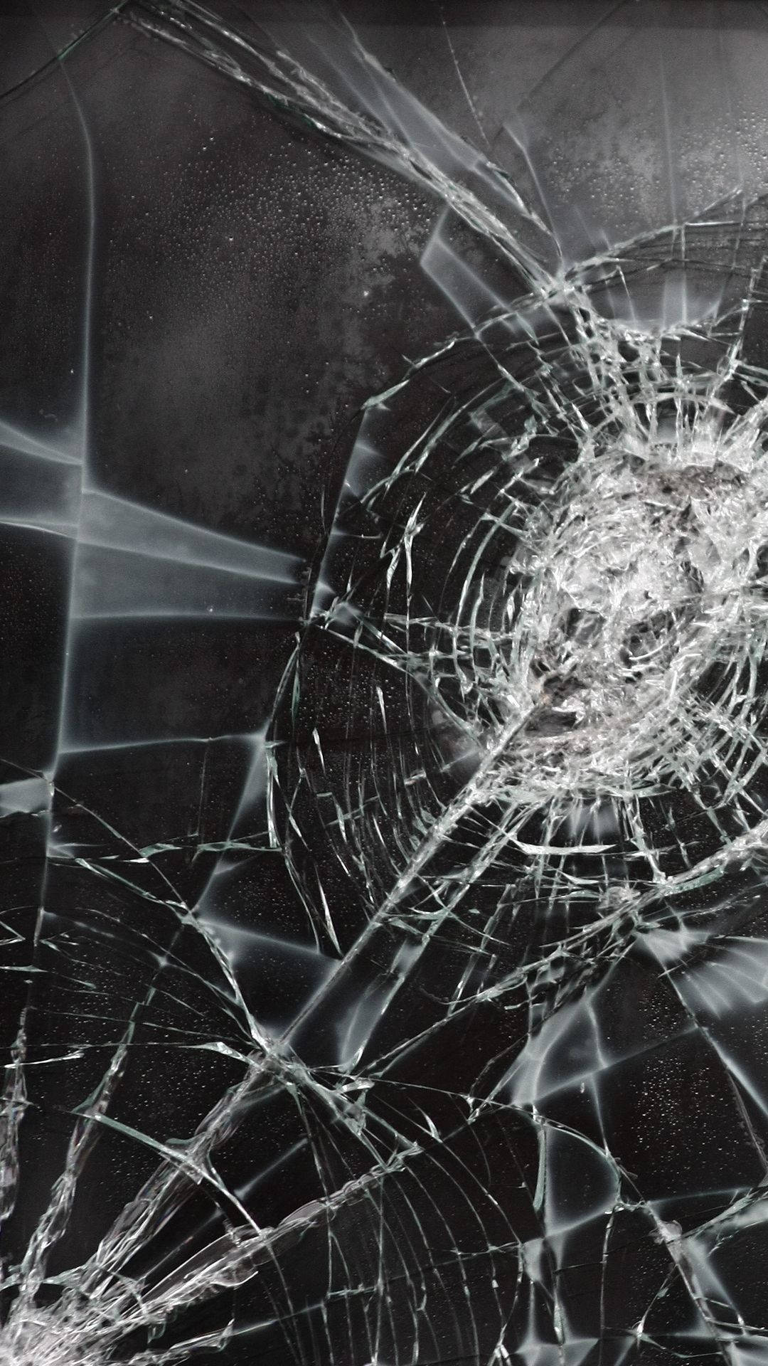 Cracked Screen Ice Surface Wallpaper