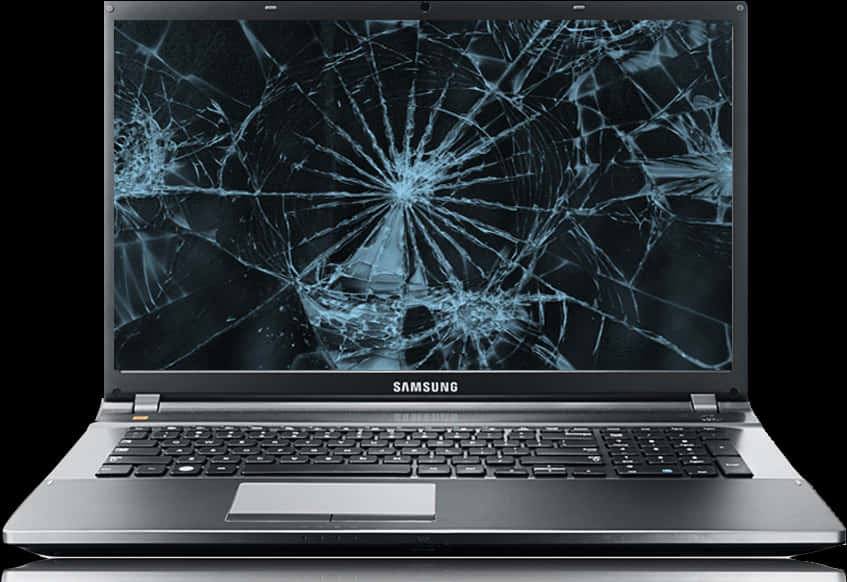 Cracked Screen Laptop H D PNG