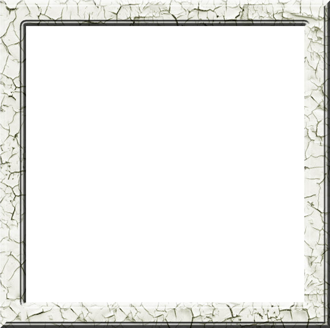 Cracked Texture Square Frame PNG