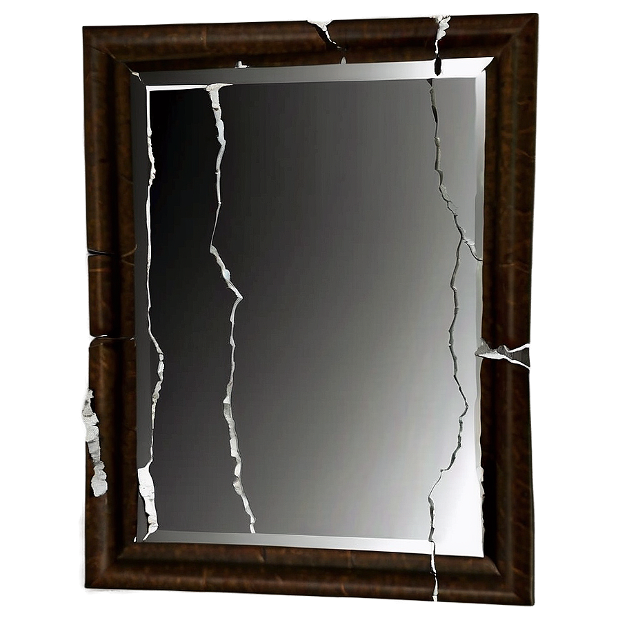 Cracked Wall Mirror Png Amd PNG