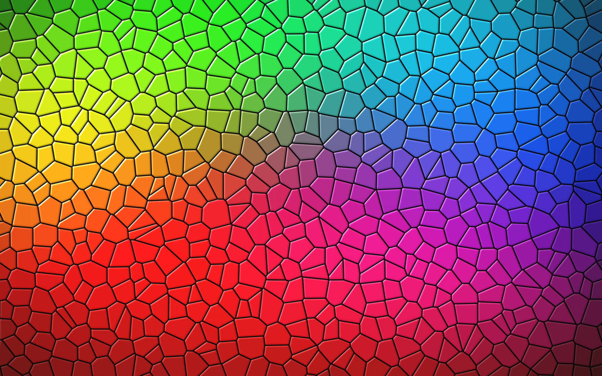 Crackle Rainbow Mosaic Wallpaper