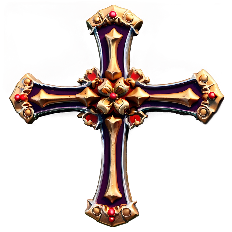 Crafted Cross Model Png 04302024 PNG