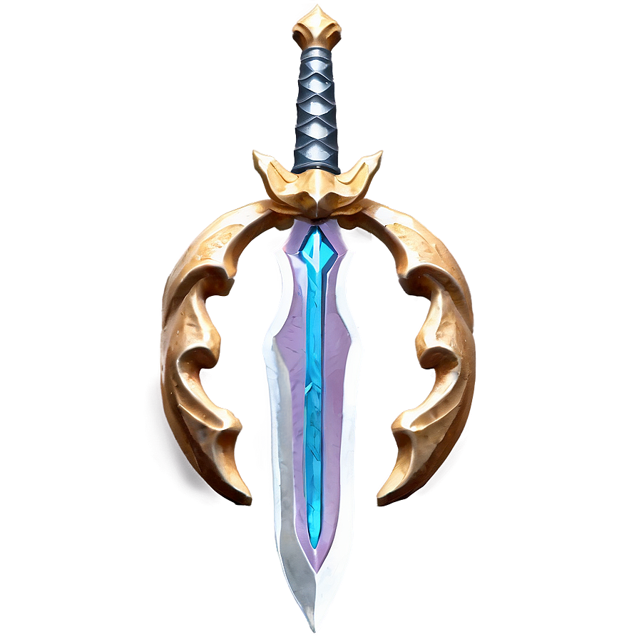 Crafted Diamond Sword Model Png 33 PNG