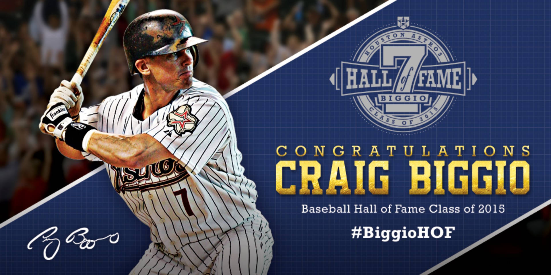 Craig Biggio Hall Of Fame 2015 Klasse Tapet Wallpaper