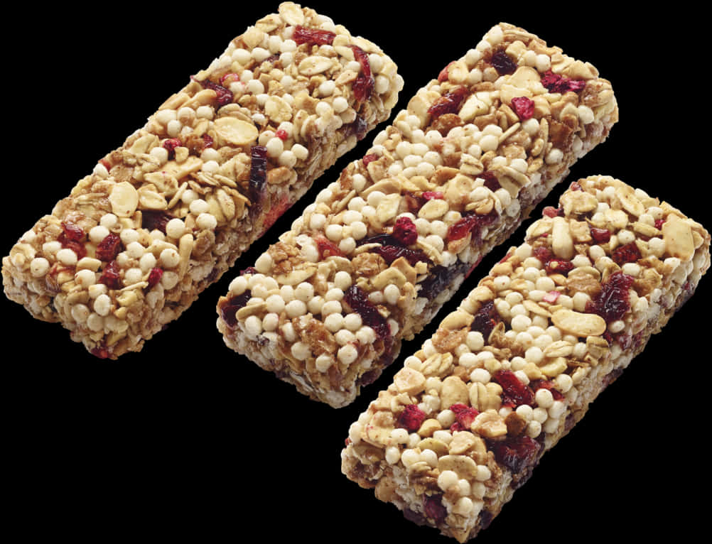 Cranberry Nut Granola Bars PNG