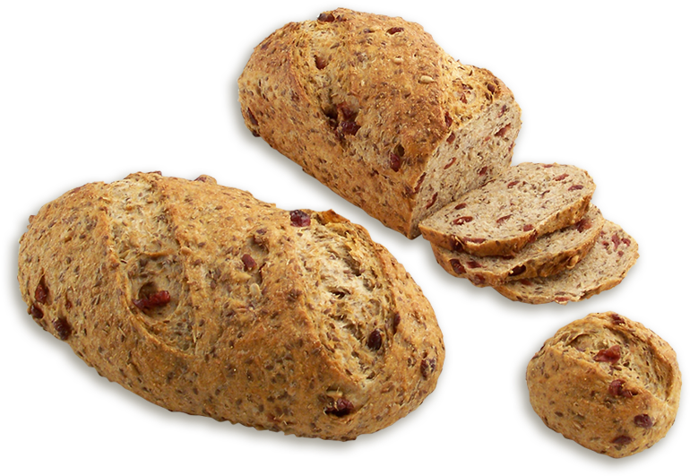 Cranberry Walnut Bread Loaves PNG