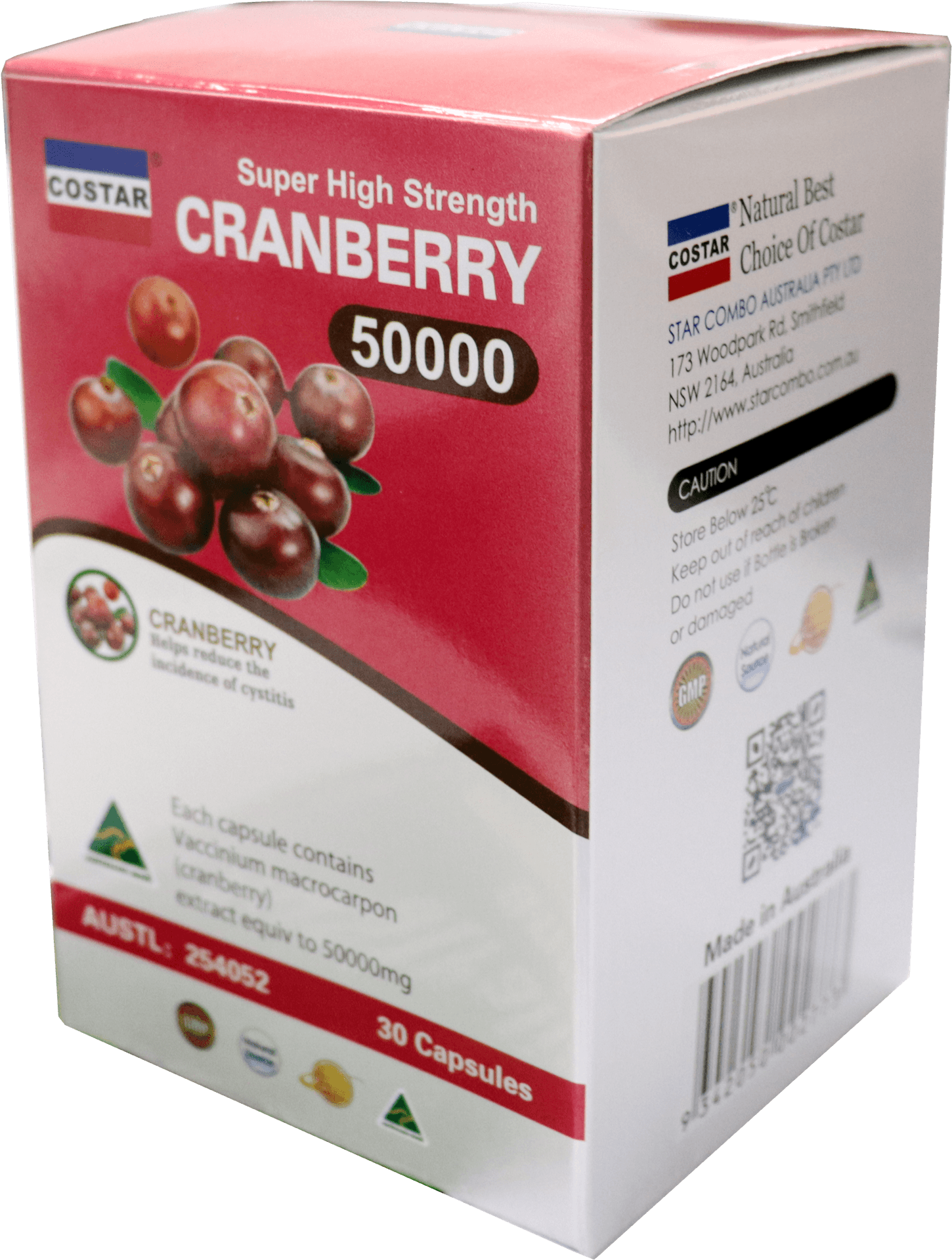 Cranberry50000 Supplement Box PNG