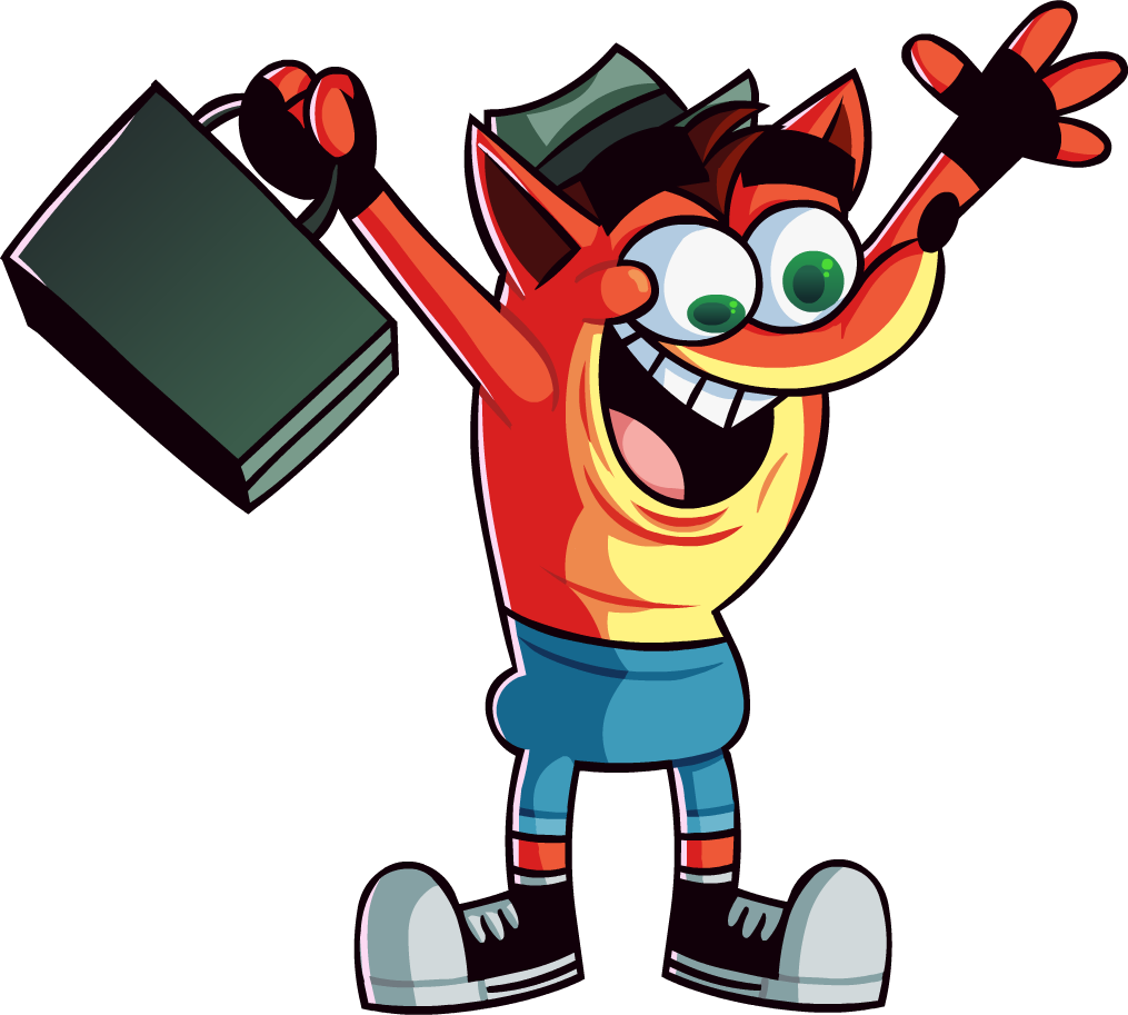 Crash Bandicoot Celebration PNG