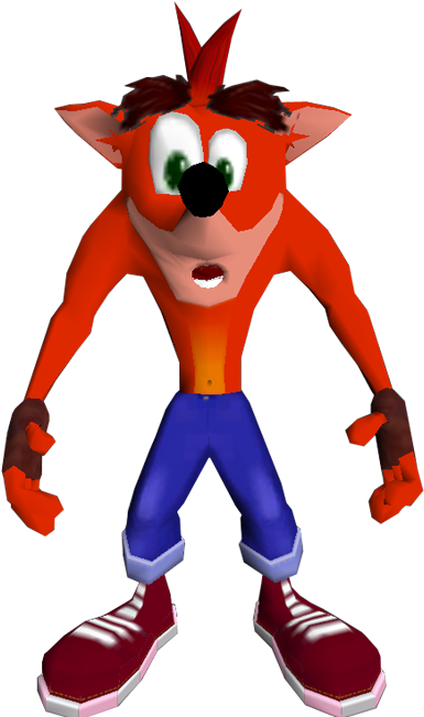 Crash Bandicoot Character Pose PNG