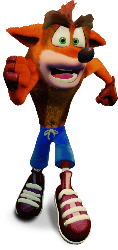 Crash Bandicoot Character Pose PNG