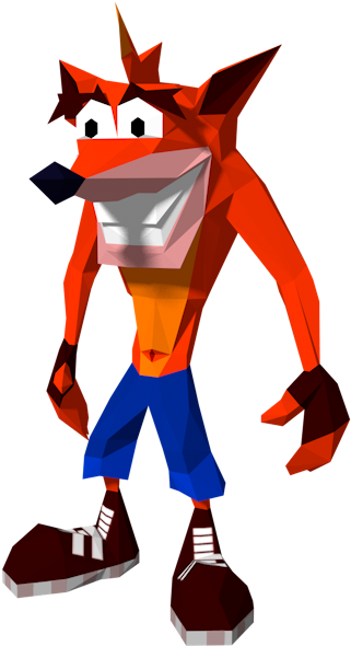 Crash Bandicoot Character Render PNG