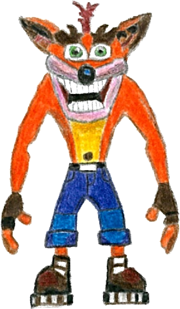 Crash Bandicoot Drawing PNG