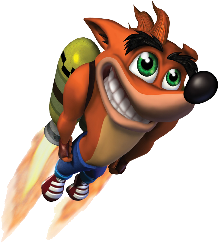 Crash Bandicoot Jetpack Adventure PNG